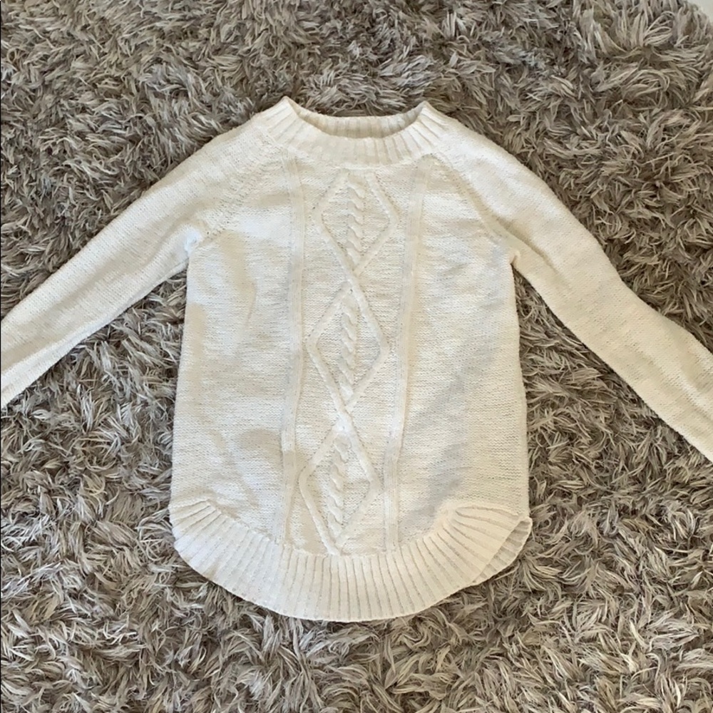 SO white sweater